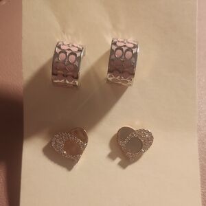 2 Pair Of COACH Earrings